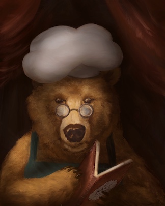 Baker Bear reading recipes web