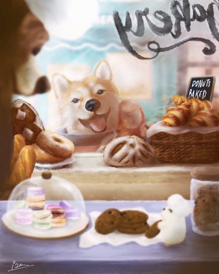 Doge visits the Bake Shop web